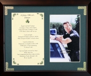 A Police Officer's Prayer - 8x10 Photo Blessing