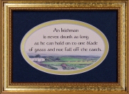 An Irish Wish From The Heart Of A Friend - 5x7 Blessing - Oval Gold Frame