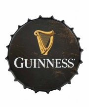 Guinness Black Harp Bottle Cap Sign