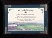 Irish Blessing - May The Road Rise - 5x7 Blessing - Walnut Landscape Frame