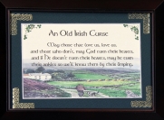 Old Irish Curse - 5x7 Blessing - Walnut Landscape Frame