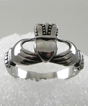 Stainless Steel Men's Claddagh Ring
