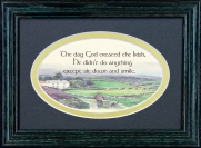 The Day God Created The Irish - 5x7 Blessing - Oval Green Frame