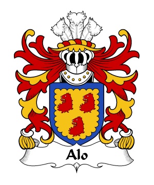 Welsh/A/Alo-(ab-Ithel-King-of-Gwent)-Crest-Coat-of-Arms