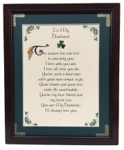 To My Husband - 8x10 Framed Blessing