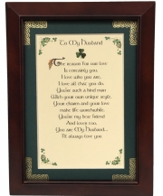 To My Husband - 5x7 Framed Blessing