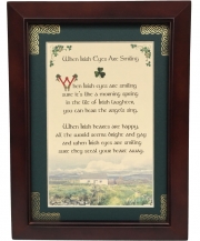 When Irish Eyes Are Smiling - 5x7 Framed Blessing