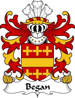 Began (of Breygan, of Monmouthshire) Crest-Coat of Arms