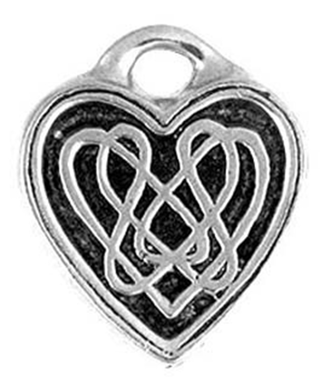 Celtic Knot Heart Pewter Necklace