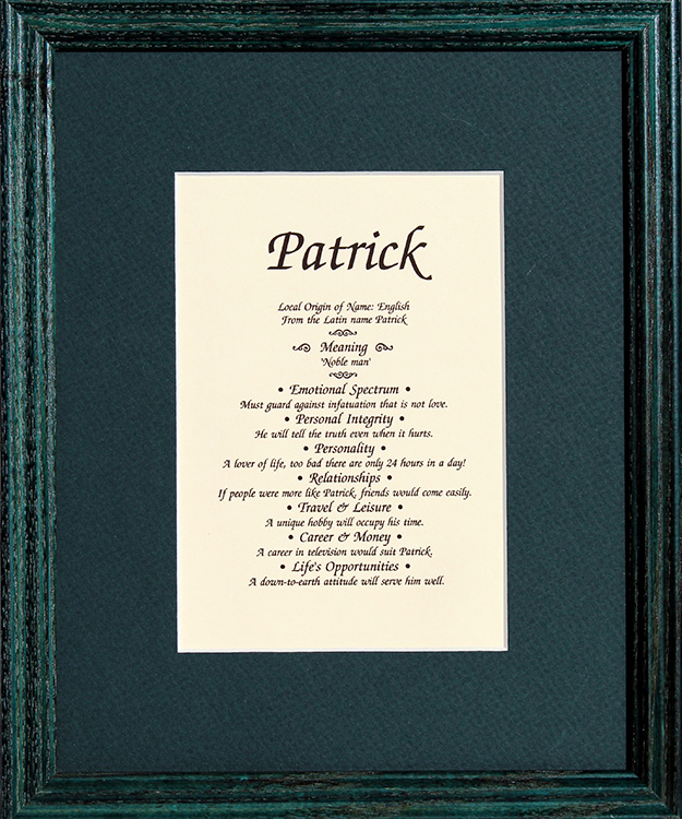 Name Meaning Patrick  