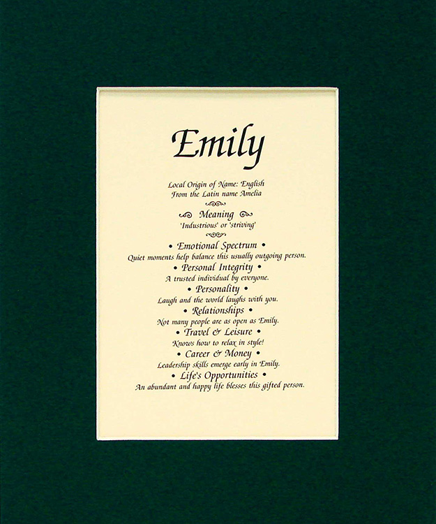 What is the Meaning of the Name Emily  