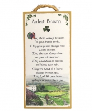 An Irish Blessing - May there always be work for your hands to do - Wood Plaque