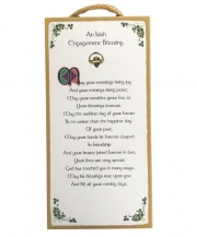 An Irish Engagement Blessing - Wood Plaque