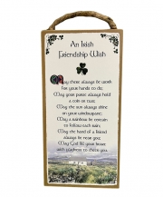 An Irish Friendship Blessing - Wood Plaque