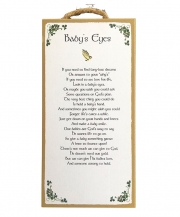 Baby's Eyes - Wood Plaque