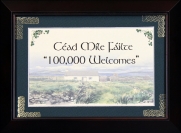 Cead Mile Failte - 5x7 Blessing - Walnut Landscape Frame