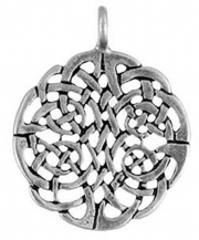 Celtic Knot Heart Pewter Necklace