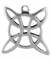 Celtic Knot Heart Pewter Necklace