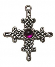 Celtic Tara Cross Pewter Necklace