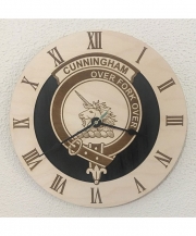 Last Names Clan Badge Clock - 11 inch