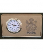 Coat of Arms Leatherette Clock