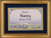 Fluent Blarney Spoken Here - 5x7 Blessing - Gold Landscape