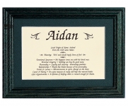 5x7 First Name Meaning (Green Frame)