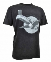 Guinness Black Gilroy Vintage Print Toucan Premium Tee