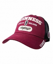 Guinness Burgundy Trucker Mesh Baseball Cap Adjustable