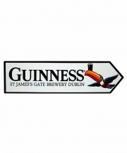 Guinness Metal Toucan James Gate Road Sign