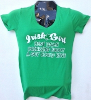 Irish Girl, Best Damn Drinking Buddy A Guy Could Have T-Shirt