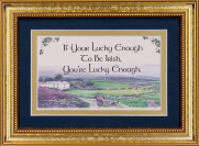 If Your Lucky Enough To Be Irish - 5x7 Blessing - Gold Landscape