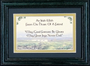 Irish Diplomacy - 5x7 Blessing - Green Landscape