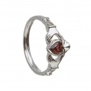 June - Alexandrite Birthstone Claddagh Ring