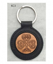 Celtic Shamrock Knot Keychain