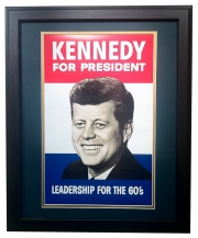 Kennedy for President - Matted and Framed Print