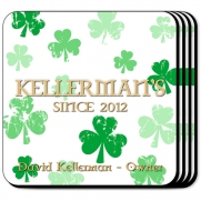 personalized-raining-clovers-coaster-set