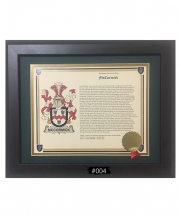 Scottish Coats of Arms & Histories Framed Print - 11x14 Landscape