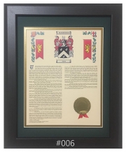 Scottish Coats of Arms & Histories Framed Print - 11x14