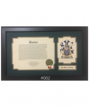 Scottish Coats of Arms & Histories Framed Print - 12x20