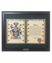 Scottish Coats of Arms & Histories Framed Print - 16x20 Landscape