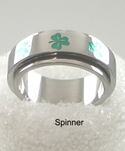 Shamrock Spinner Ring