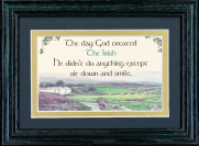 The Day God Created The Irish - 5x7 Blessing - Green Landscape