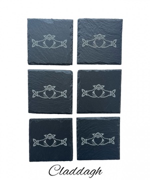 Claddagh Slate Coaster - 6 pack