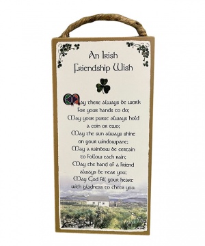 An Irish Friendship Blessing - Wood Plaque