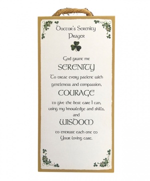 Doctor's Serenity Prayer - Wood Plaque