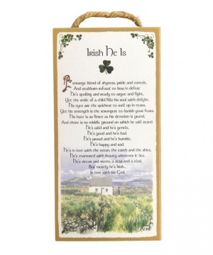 Irish He Is Blessing - Wood Plaque