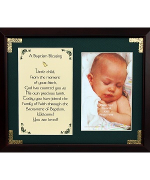 Baptism Blessing - Little Child - 8x10 Photo Blessing