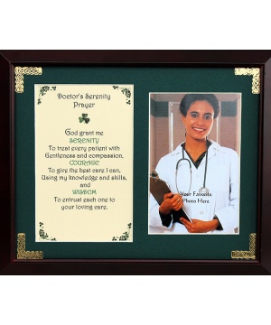 Doctor's Serenity  Prayer - 8x10 Photo Blessing