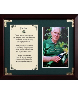Father - Thank You for the Laughter - 8x10 Photo Blessing